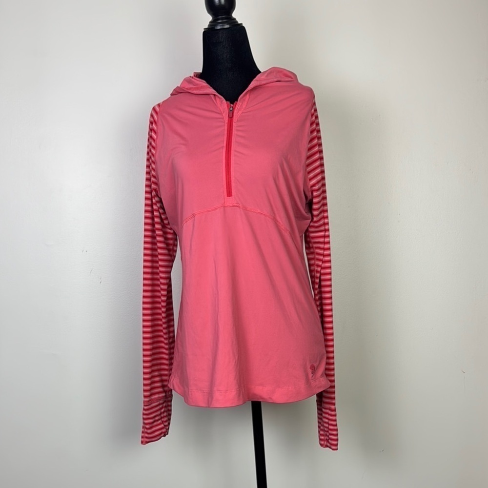 Mountain Hard Wear Women’s Butterlicious hooded long sleeve shirt half zip large